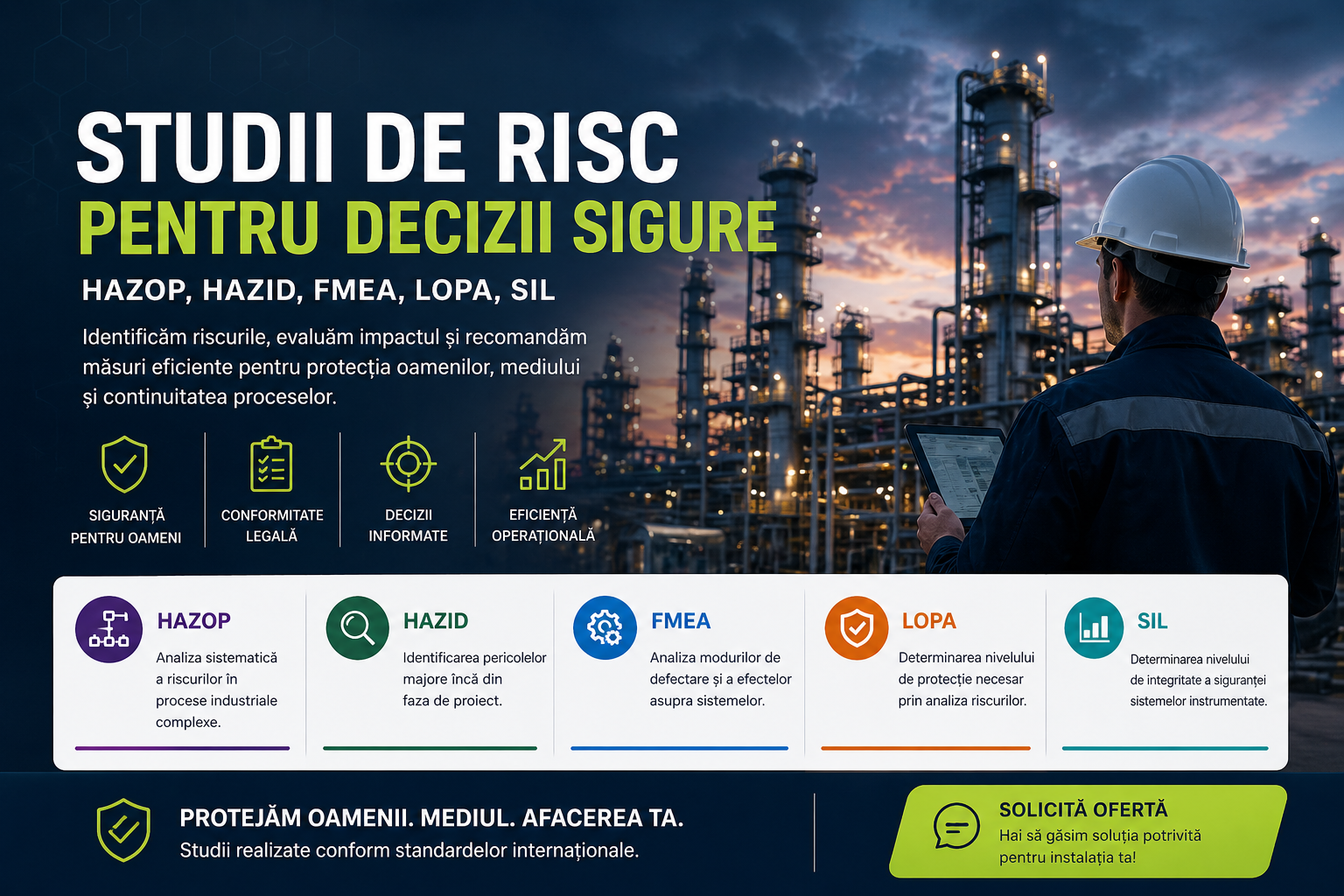 studiu de risc fmea lopa hazop hazid sil ADRIA EXPERT